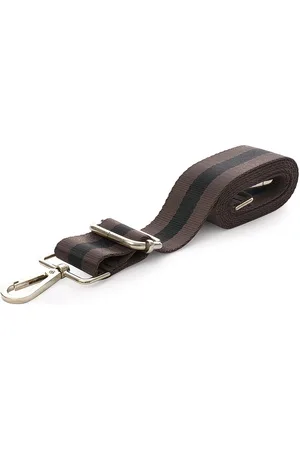 Ceannis Shoulder Strap In Black/Chocolate Webbing Bags Bag Straps Brown