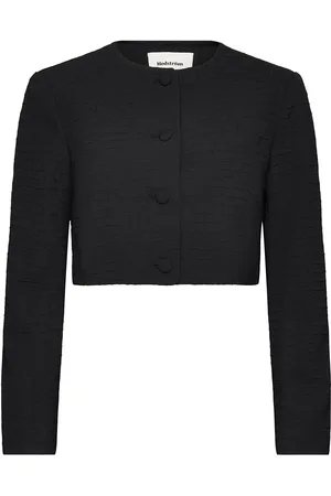 Modstrom Faimd Blazer Blazers Cropped Blazers Black