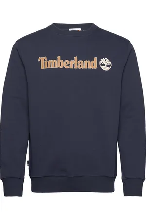 Timberland Kennebec River Linear Logo Crew Neck Sweatshirt Dark Sapphire Designers Sweat-shirts & Hoodies Sweat-shirts Blue