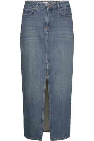 Twist & tango Hattie Rigid Denim Skirt Knelangt Skjørt Blue