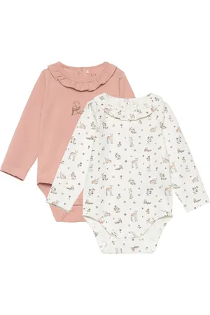 FIXONI Body Ls 2-Pack Bodies Long-sleeved Pink