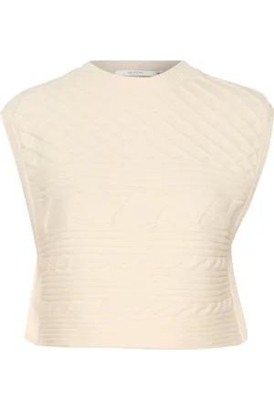 Gestuz Mebagz Waistcoat Vests Knitted Vests Cream