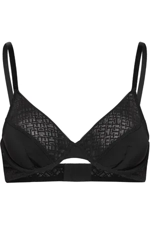 Tommy Hilfiger Unlined Plunge Lingerie Bras & Tops Plunge Bras Black