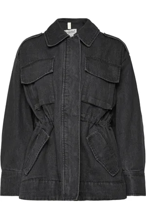 Brixtol Jane Denim Dongerijakke Denimjakke Black