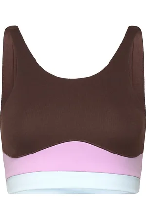 PUMA Lemlem Crop Tank Sport Crop Tops Sleeveless Crop Tops Brown