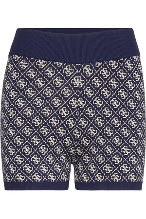 Guess Lise 4G Logo Swtr Short Bottoms Shorts Cycling Shorts Navy