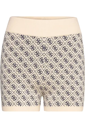 Guess Lise 4G Logo Swtr Short Bottoms Shorts Cycling Shorts Cream
