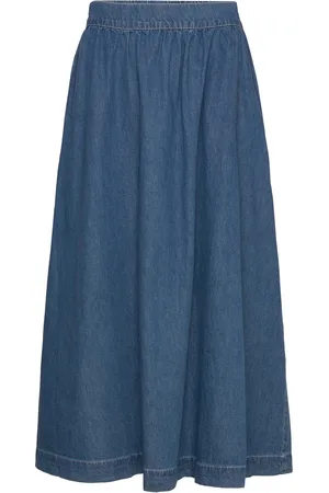 MSCH Mschshayla Hw Skirt Knelangt Skjørt Navy