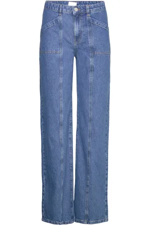 Levete Room Lr-Frilla Bottoms Jeans Straight-regular Blue