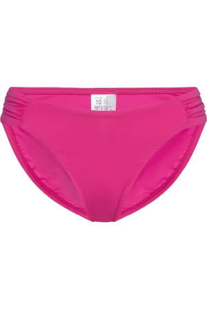 Seafolly S.collective High Leg Ruched Side Pant Swimwear Bikinis Bikini Bottoms Bikini Briefs Pink