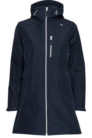 Helly Hansen W Long Belfast Jacket Sport Parka Coats Navy