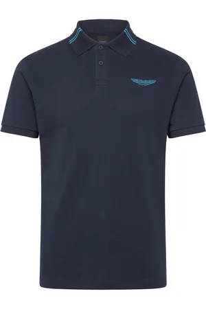 Hackett Am Tipped Polo Tops Polos Short-sleeved Navy