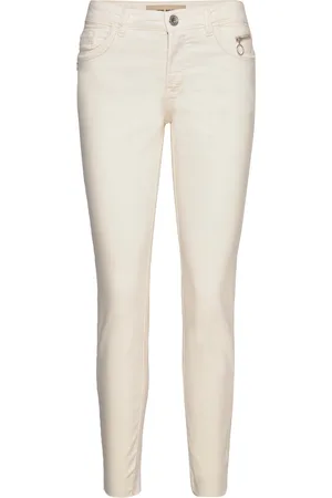 Mos Mosh Sumner Power Pant Bottoms Jeans Slim Cream