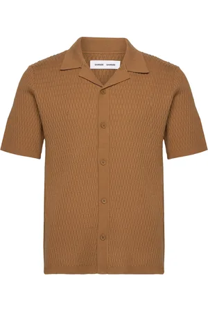 Samsøe Samsøe Sagabin Ss Shirt 10490 Designers Shirts Short-sleeved Orange