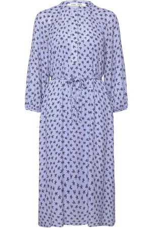 Samsøe Samsøe Saselma Dress 15154 Knelang Kjole Blue