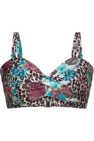 ONLY Carsophia Balc Tte Bikini Top Swimwear Bikinis Bikini Tops Wired Bikinitops Multi/patterned