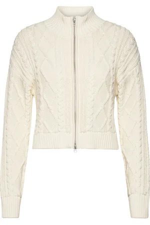 Samsøe Samsøe Nikole Zip Cardigan 14631 Tops Knitwear Cardigans Cream