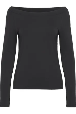 Stylein Celina Top Designers T-shirts & Tops Long-sleeved Black