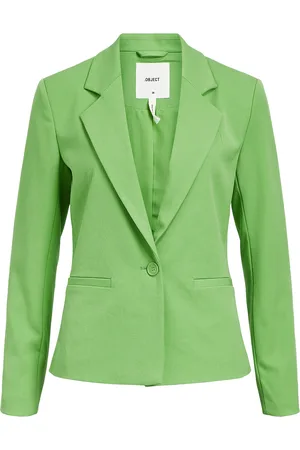 Object Objlisa L/S Button Blazer Noos Blazers Single Breasted Blazers Green