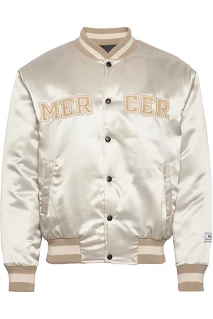 Mercer Amsterdam The Mercer Varsity Party Bomberjakke Cream