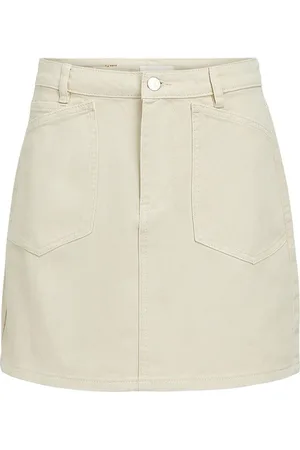 Object Objalas Mw Short Skirt 131 Kort Skjørt Cream