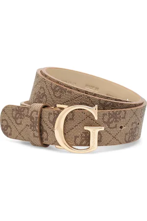 Guess Noelle Logo Adj Pant Belt Belte Brown