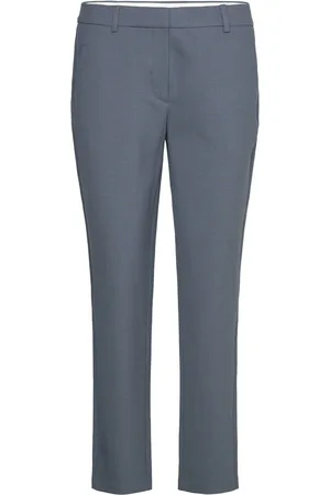 Fiveunits Kyliefv Crop Bottoms Trousers Slim Fit Trousers Blue