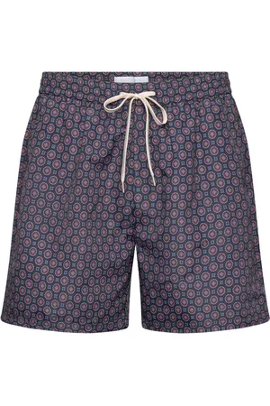 Les Deux Stan Aop Swim Shorts 2.0 Badeshorts Navy