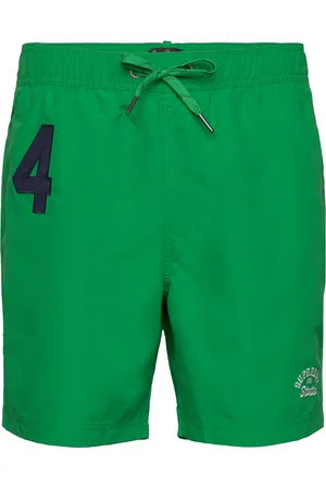 Superdry Vintage Polo 17Inch Swim Short Badeshorts Green