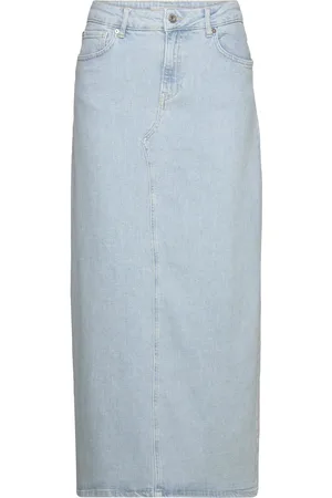 Ivy Copenhagen Ivy-Zoe Maxi Skirt Wash Mallorca Langt Skjørt Blue