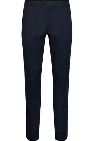 Bruun & Stengade Bs Pollino Classic Fit Suit Pants Bottoms Trousers Formal Navy