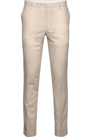 Bruun & Stengade Bs Pollino Classic Fit Suit Pants Bottoms Trousers Formal Beige