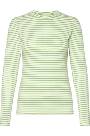Ichi Ihmira Ls Tops Shirts Long-sleeved Green