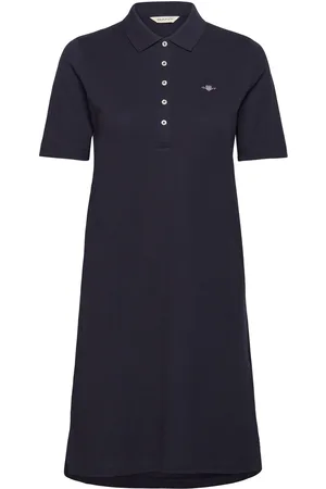 GANT Slim Shield Ss Pique Polo Dress Kort Kjole Navy