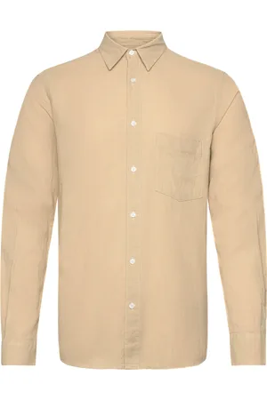 Mads Norgaard Cotton Linen Sune Shirt Tops Shirts Casual Cream