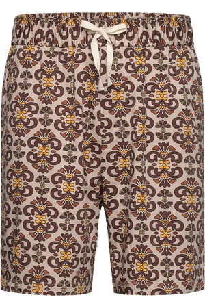 Les Deux Hendrix Aop Shorts Bottoms Shorts Casual Beige