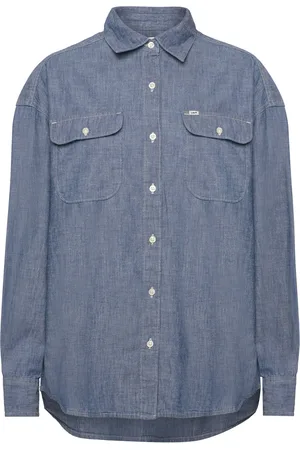 Lee Frontier Shirt Tops Shirts Long-sleeved Blue