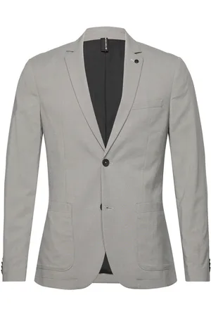 TOM TAILOR Performance Blazer Suits & Blazers Blazers Single Breasted Blazers Grey