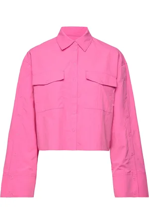 2nd Day 2Nd Edition Idette - Essential Text Tops Shirts Long-sleeved Pink