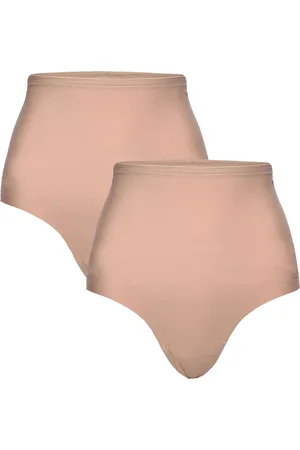 Decoy Shapewear String 2-Pack Lingerie Panties High Waisted Panties Beige