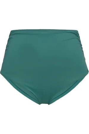 Panos Emporio Chara Solid Bottom Swimwear Bikinis Bikini Bottoms High Waist Bikinis Green