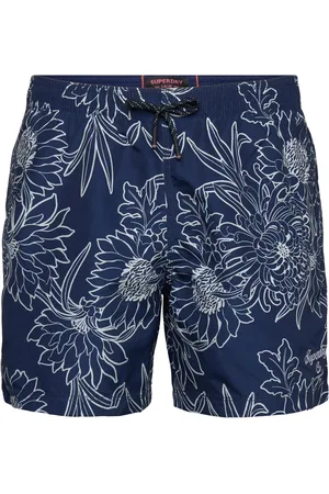 Superdry Printed 15" Swim Short Badeshorts Blue
