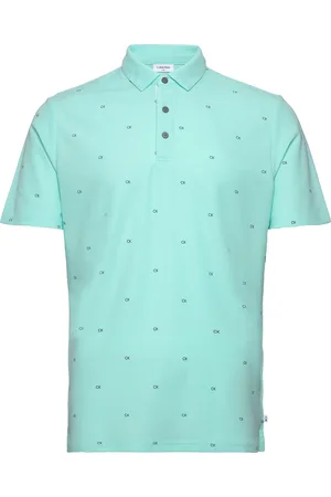Calvin Klein Ck Monogram Polo Sport Polos Short-sleeved Blue