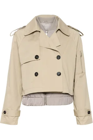 Karen by Simonsen Marikb Short Jacket Trench Coat Kåpe Beige