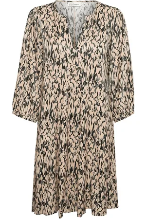 Karen by Simonsen Nikolekb Indie Dress Kort Kjole Beige