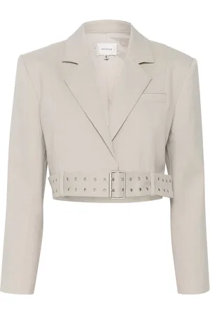 Gestuz Edithagz Blazer Blazers Cropped Blazers Beige