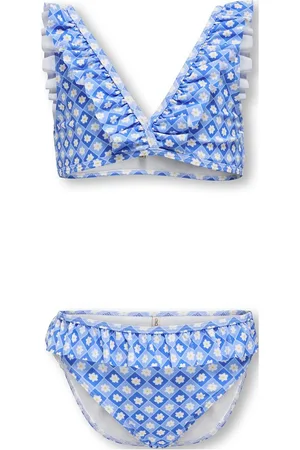 ONLY Kogmaja Frill Bikini Set Acc Bikini Blue