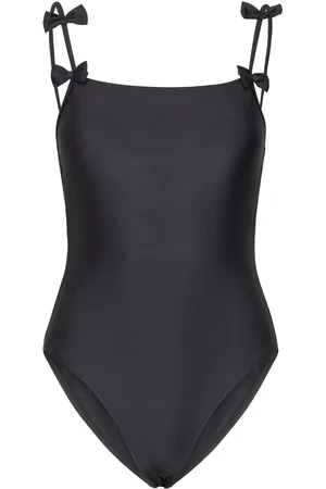 Beck Söndergaard Solid Bow Euna Swimsuit Badedrakt Badetøy Black