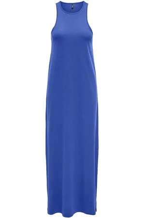ONLY Onlmay Life S/L Long Dress Box Jrs Maxikjole Festkjole Blue