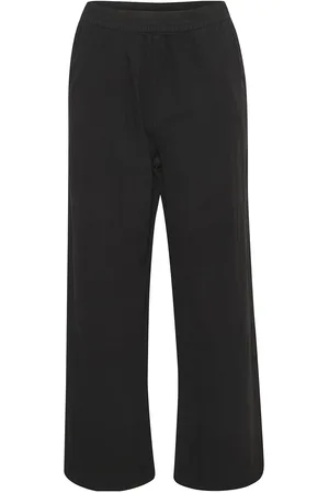 Kaffe Kanaya Wide Pants Bottoms Trousers Wide Leg Black